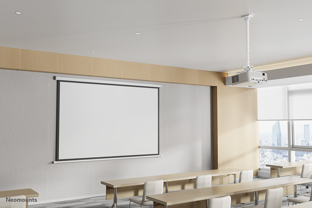 Neomounts CL25-540WH1 Beamer ceiling mount - h 60,5-90,5 cm - easy-install - full motion